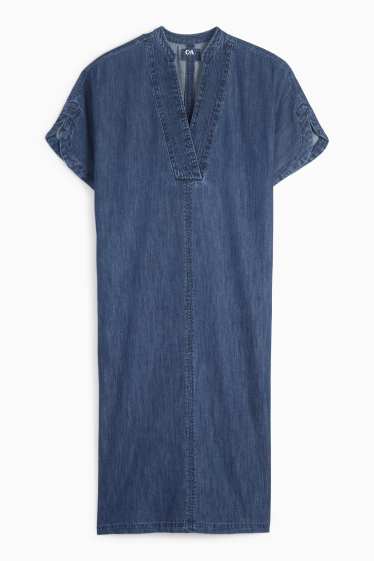 Damen - Jeans-Kaftan - dunkeljeansblau