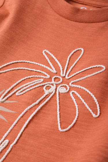 Bambini - Palme - t-shirt - arancio scuro
