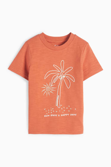 Bambini - Palme - t-shirt - arancio scuro