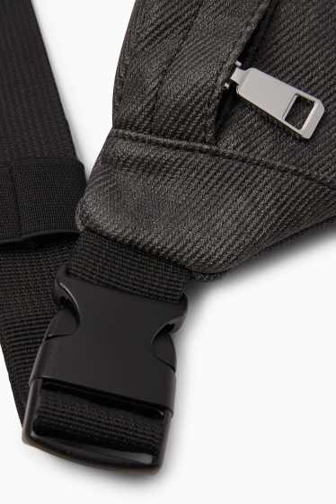 Herren - Bauchtasche - dunkelgrau