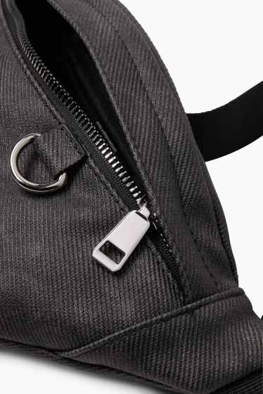 Herren - Bauchtasche - dunkelgrau