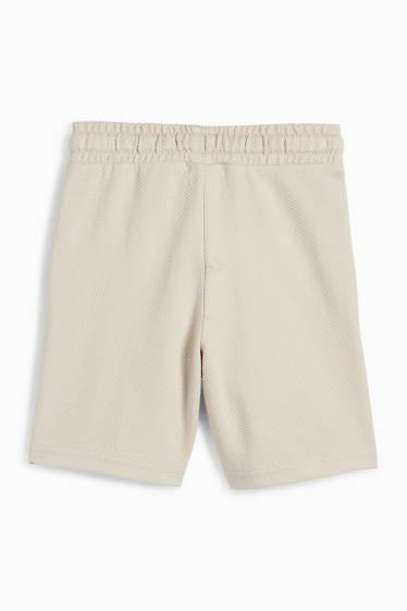 Kinder Buben - Bermudas - strukturiert - hellbeige