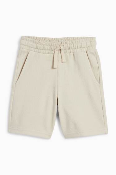 Kinder Buben - Bermudas - strukturiert - hellbeige