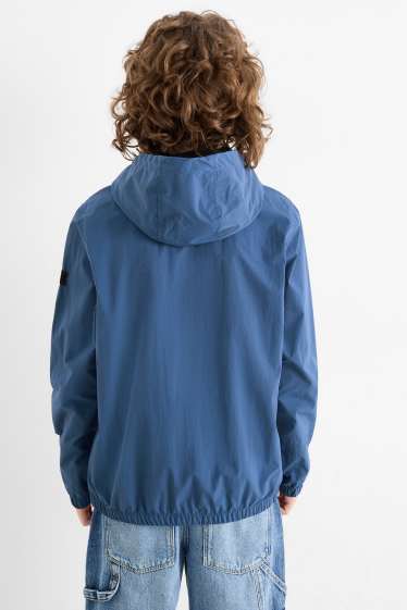 Kinder Jungen - Parka mit Kapuze - blau