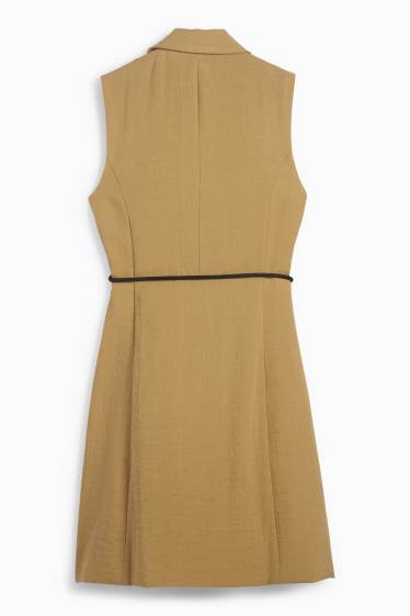 Dames - Lang vest - regular fit - kaki