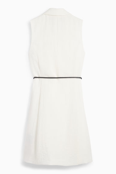 Dames - Lang vest - regular fit - wit