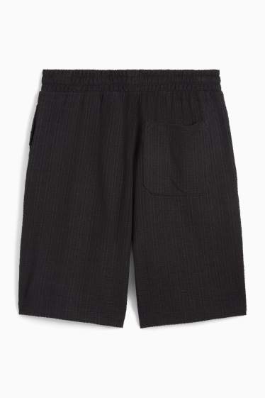Hommes - Short - texturé - noir