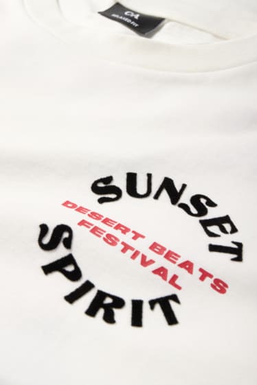 Men - T-shirt - relaxed fit - white