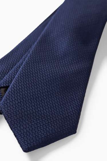 Herren - Anzug mit Krawatte - Regular Fit - 4 teilig - dunkelblau