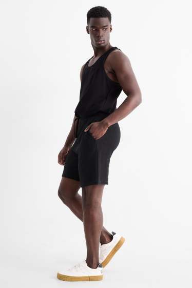 Hommes - Short - texturé - noir
