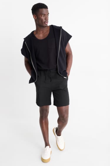 Hommes - Short - texturé - noir