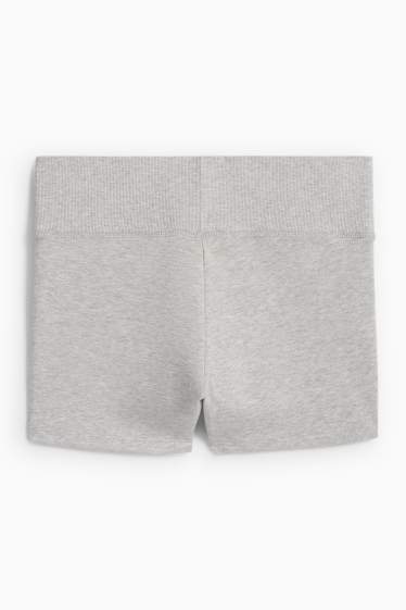 Damen - Sweatshorts - hellgrau-melange