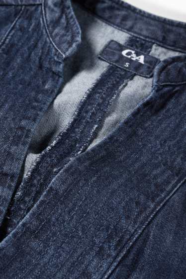 Damen - Jeans-Blusentop - dunkeljeansblau