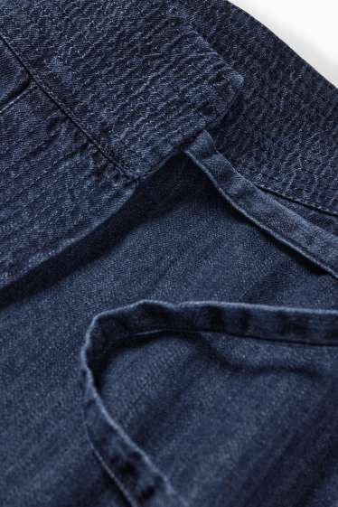 Damen - Jeans-Wickelrock - jeansblau