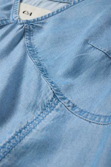 Damen - Jeanskleid - helljeansblau