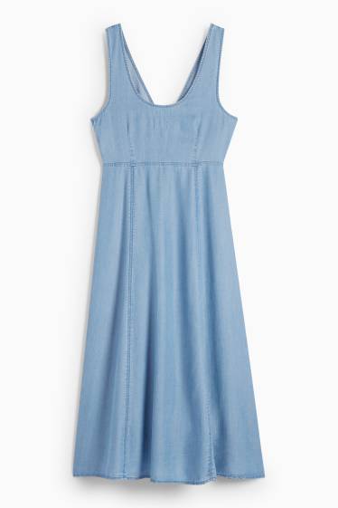 Damen - Jeanskleid - helljeansblau