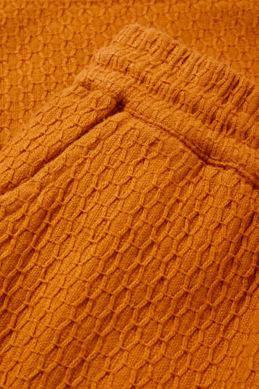 Herren - Shorts - strukturiert - dunkelorange