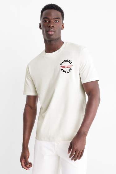 Men - T-shirt - relaxed fit - white