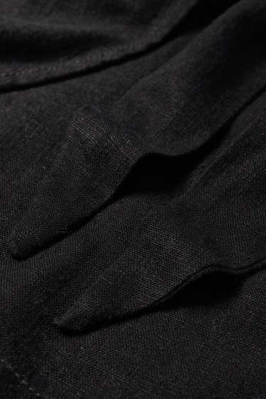 Dames - Skort met linnengehalte - zwart