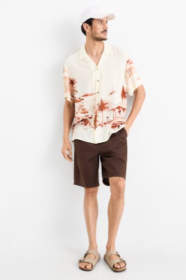 Men - Shorts - dark brown