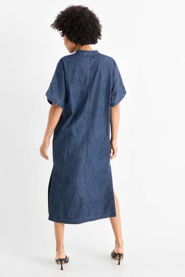 Damen - Jeans-Kaftan - dunkeljeansblau