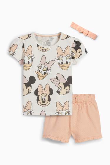 Miminka - dívky - Disney - outfit pro miminka - 3dílný - růžová