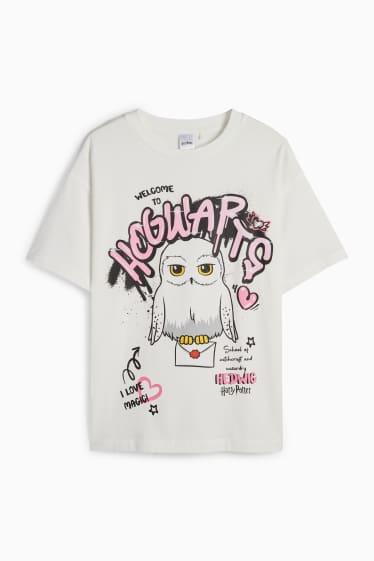 Kinderen: meisjes - Harry Potter - T-shirt - wit
