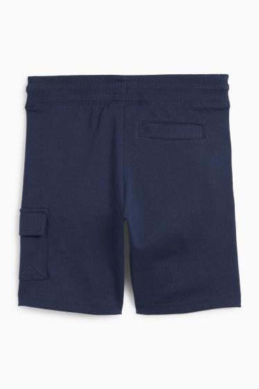 Kinder Jungen - PAW Patrol - Chase - Sweat-Cargo-Bermudas - dunkelblau