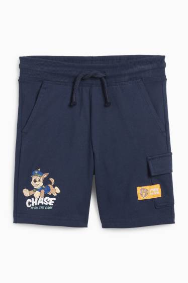 Kinder Jungen - PAW Patrol - Chase - Sweat-Cargo-Bermudas - dunkelblau