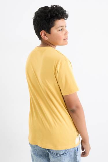 Kinderen: jongens - Set van 2 - Dragon Ball Z - T-shirt - taupe