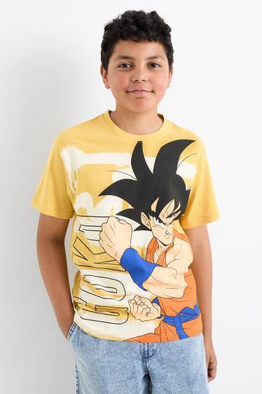 Kinderen: jongens - Set van 2 - Dragon Ball Z - T-shirt - taupe