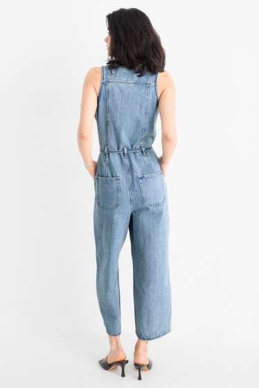 Damen - Jeans-Jumpsuit - helljeansblau