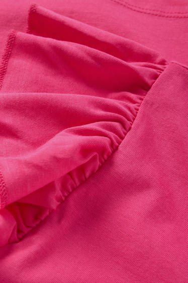 Damen - Basic-T-Shirt - Regular Fit - pink