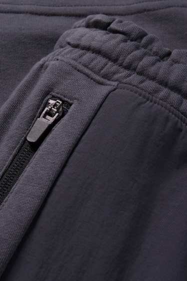 Kinder Buben - Sweat-Cargoshorts - dunkelgrau