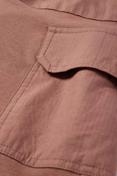 Kinder Buben - Sweat-Cargoshorts - braun