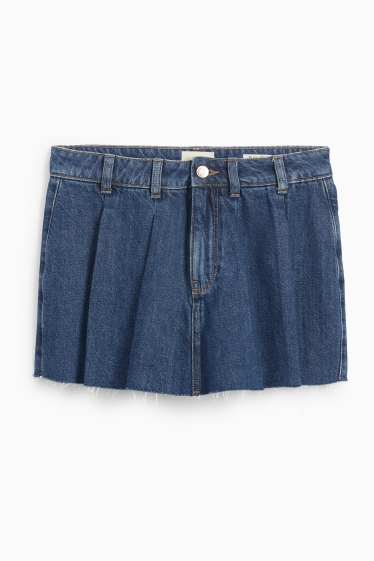 Damen - Jeans-Skort - dunkeljeansblau