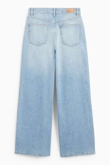 Kinderen: meisjes - Wide leg jeans - jeanslichtblauw