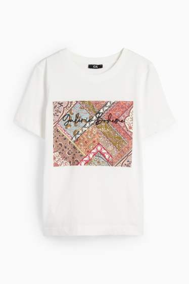 Dames - T-shirt - regular fit - wit