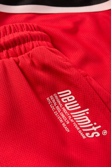 Kinder Buben - Funktions-Shorts - rot