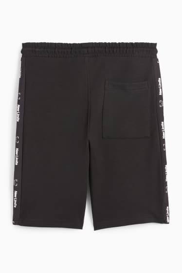 Kinder Buben - Sweatshorts - schwarz