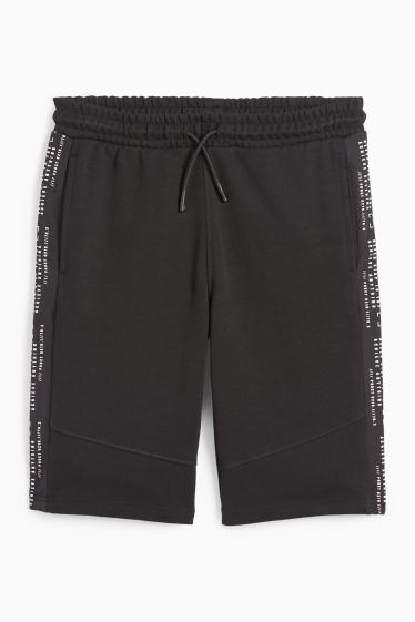 Kinder Buben - Sweatshorts - schwarz