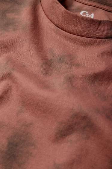 Kinder Jungen - Kurzarmshirt - gemustert - braun