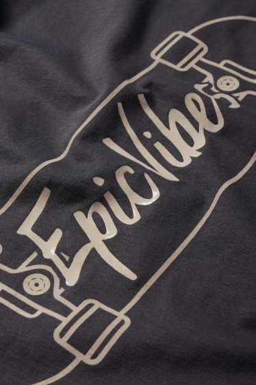 Kinderen: jongens - Skateboard - T-shirt - zwart