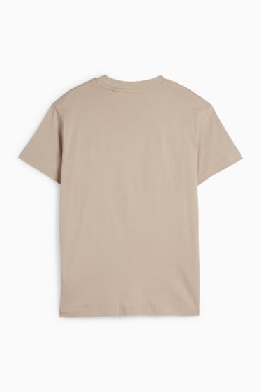 Kinder Buben - Basketball - Kurzarmshirt - taupe