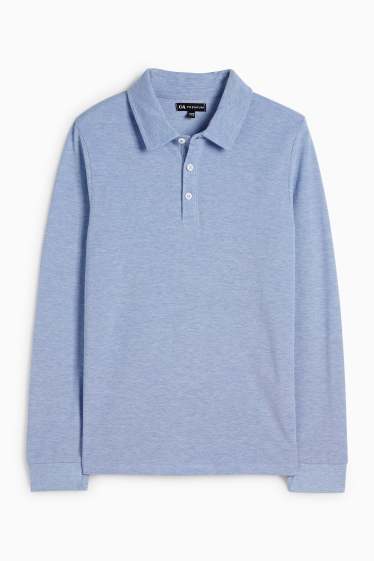 Kinder Buben - Poloshirt - blau