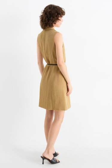 Dames - Lang vest - regular fit - kaki