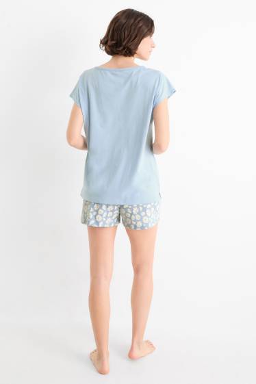 Dames - Shortama - lichtblauw
