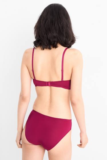 Femmes - Soutien-gorge à armature - BALCONETTE - ampliforme - rose foncé