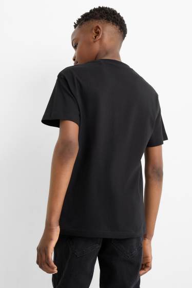 Kinderen: jongens - Set van 2 - Minecraft - T-shirt - zwart / wit