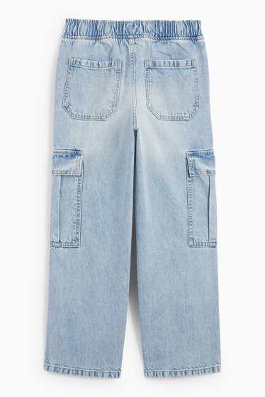 Kinderen: jongens - Cargojeans - jeanslichtblauw
